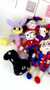 Jax Plush Digital Doll Circus Maid Magical Rabbit Clown Plush Dolls Periphery Stuffed Doll Home Decor Party Favor Birthday Gift