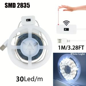 1M DC 5V Night Lights Lamp USB Gesture Sensor Dimmable 2835 Strip Lights TV Backlight Kitchen Hand Sweep Waving Tape Diode