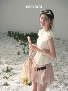 SHAOYEYAN | French Style V-Neck Lace White Blouse Short Sleeves