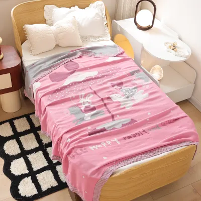 Chăn Em Bé Cảm Giác Mát Lạnh Sợi Tre