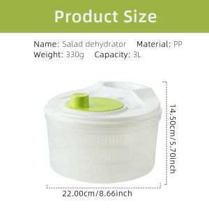 Vegetable Dehydrator Creative Manual Water Salad Spinner Fruit Drain Basket Dryer Hand Crank Kitchen Household Gadget