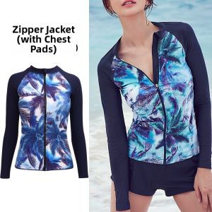 BINGHUJING | Slimming Jellyfish-Protective Split Wetsuit Women Long Sleeve Long Pants