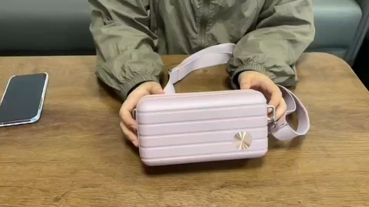 SEA CHOICE Travel Cosmetic Case Creative Small Bag With Luggage Shoulder  Bag Messenger Bag Adjustable Shoulder Strap Toiletry Bag Mini Wallet Women 