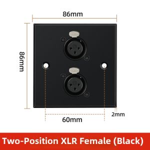 TERIUX | 2-way XLR Audio Jack Socket 86 Type