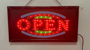OPEN W/ PRINT LED DISPLAY BOARD SIGNAGE LED LIGHT ENERGY SAVING LIGHT BILLBOARD