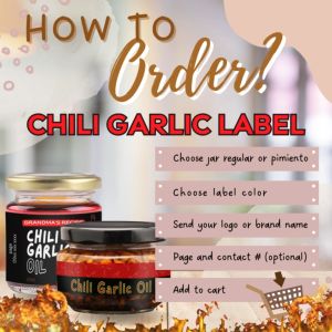 Chili Garlic Label | Ready to Use Label | Add Brand Name | Label Chili Garlic | STICKER ONLY