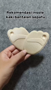 4D Insole Kaki Depan Bantalan Sepatu Insole Sol Sepatu High Heels