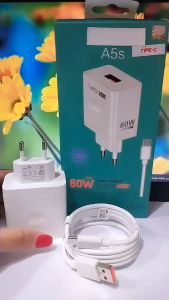 Charger HP OPP A5S 80W Super VOOC Power Adapter Support Fast Charging