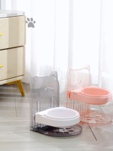 ชามสัตว์เลี้ยง️ ชามข้าวแมว ชามแมว ชามหมา ชามเดี่ยว ชามอาหารแมว ปรับความสูงได้ Pet Bowl ️