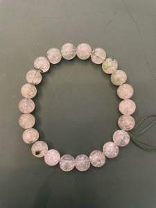 [CLEARANCE] Green / Four Seasons Phantom Quartz 8-10mm Bead Bracelets 100% Natural Crystal