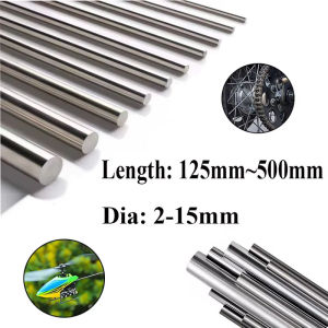 304 Stainless2MM 3MM 4MM 5MM 6MM 8MM 10MMSteel Rod 125mm 200mm 250mm 330mm 500mmLength Solid Round Rod Bars for DIY