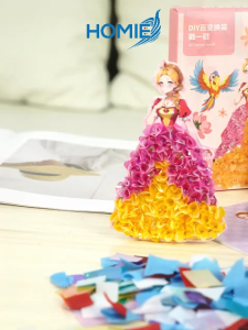 DIY Fabric Poking Craft Kit Princess Theme / Girl Play Imagine Unleash Creative /Cute Girls Gift Set