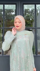 Tsavira Dress By Mdly Baju Gamis Wanita Muslim Dress pesta muslimah