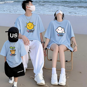 JIEBANXI | Custom Family Photo T-shirt Cotton 1-4 People