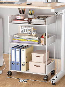 Multifunctional Under Desk Storage Cart Snack Organizer