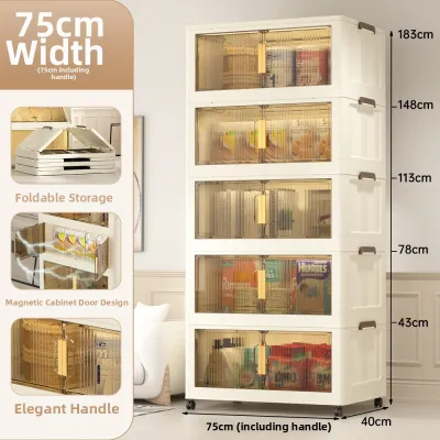SHANGQIONG | Multi-functional No-assembly Folding Bedroom Storage Bench Large-capacity Multi-layer