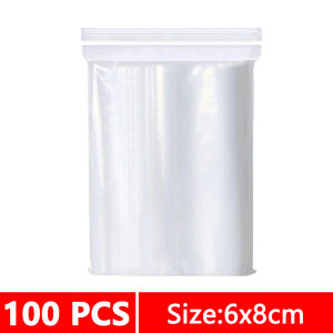 Thicken Zipper Sealed Bags Clear Plastic Storage Bag for Small Jewelry Food Packing Reclosable Zippers Sealing Pouch Wholesale
