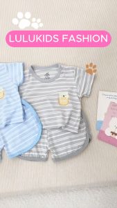 COMBO 3 Bộ Cộc Tay Bé Trai Petit Mềm Mại Thoáng Mát Họa Tiết Kẻ Ngang Cho Bé Từ 6-16Kg