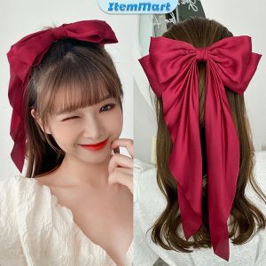 ItemMart Women Hairpin Elegant Long Bow Fabric Elegant