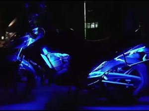 Điều Khiển Từ Xa Không Dây RF Cho Xe Máy Dải Đèn LED Chống Nước RGB Đa Màu Sắc Tạo Không Khí Cho Ô Tô Xe ATV