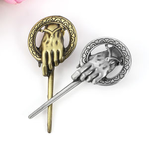 Bandai | Hand of the King Brooch Movie Song Of Ice And Fire Punk Vintage Fashion High Quality Clothing Accessories Men Women Gift