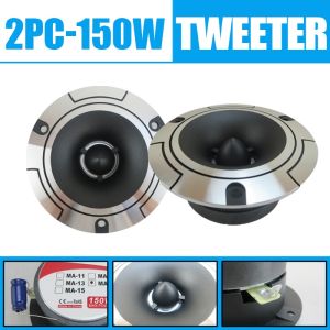 2PCS Tweeter 150W Max 4 Ohms Car Speaker with Capacitor High-Fidelity Sound Vehicle Modification Speakers Aluminum Alloy