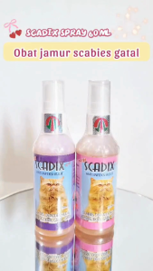 Scadix Spray 60ml Obat jamur scabies gatal kucing