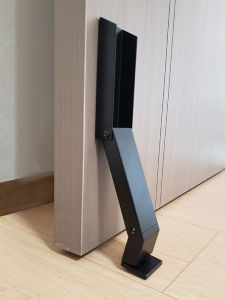 Metal Foot Operated Aluminum Alloy Automatic Door Stop Safety Windproof Magnetic Door Holder Anti Slip Card Baby Protection