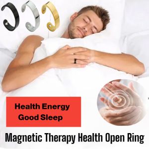 Magnetic Therapy Aid Sleep Stainless Steel Ring Opening Adjustable