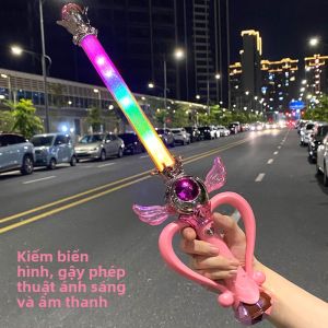 GUTIAN | Magic Wand Toy Glowing Lightsaber Princess Sophia Elsa