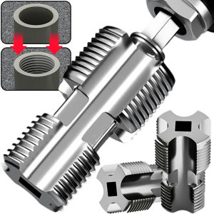 Dizoey Aluminum Alloy Water Pipe Inner Hole Opener 4/6 Points PVC Pipe Internal Thread Openers Electric Drill Hexagonal Tapping Tools