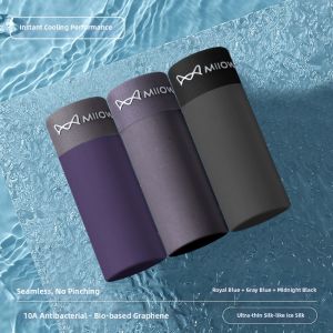 MiiOW | Ice Silk Summer Light No Marks Anti Bacterial Mens Boxers Large Size
