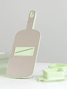 Multifuction Vegetables Chopper Fruits Potato Shredder Convenient Time Saving With 6 Pieces Knife 黄瓜丝刨丝器土豆丝切丝器家用多功能厨房切菜切片神器粗丝刮丝插丝板