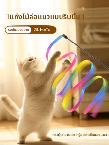 VOA | Durable Cat Teaser Stick with Feather Ribbon