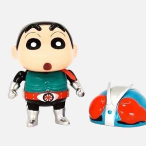 [14cm /NEW] Crayon Shin-Chan shinchan cosplay Masked Kamen Rider 蜡笔小新 NOT SHF SKC KO 真骨雕 TOY SIC DX CSM DRIVER BELT