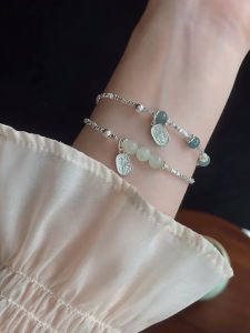 Vòng Tay Bạc Vụn Chuỗi Hạt Màu Xanh Lam Kiểu Trung Quốc Mới Vòng Tay Quà Tặng Bạn Gái Thân Dễ Phối Tinh Xảo Khí Chất Hơi Xa Xỉ Thiểu Số Instagram Cho Nữ