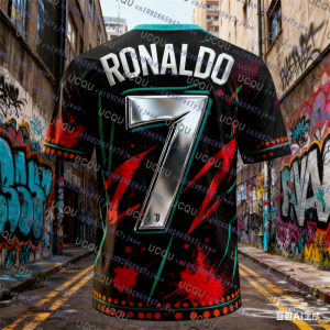 New Arrival Special Edition Ronaldos 7 Football Jersey Oversize Sports Short Sleeve Training Uniform Soccer Jersey For Kid/Adult