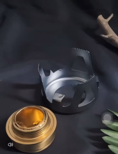 Bếp Cồn Mini Gấp Gọn Mang Đi Du Lịch Cắm Trại Dã Ngoại Bếp Đun Nấu Gấp Gọn Ngoài Trời Tiện Lợi