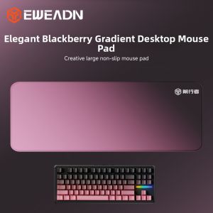 EWEADN | Luxury Gradient Black and Pink Large Gaming Mouse Pad