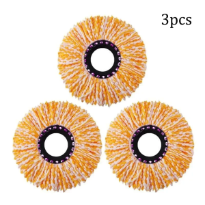 Universal Fitting Spin Mop Cotton Mop Head Mop Cloth Round Replacement Spin Mop Pad-(Diameter16cm )Microfiber Fabric Replacement Heads Refill Mop Cloth