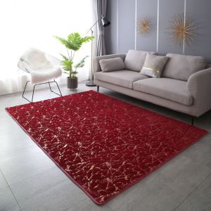 Modern Minimalist Imitation Rabbit Fur Gilt Carpet