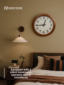 RHYTHM | Creative No-Holes Wooden Modern Minimalist Quartz Wall Clock