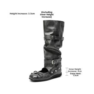 Belle | Adjustable Height Insert Western Style Womens Boots