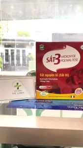 Sắt 3 (sắt nguyên tố) Hydroxyde Polymaltose nhập khẩu Ý không nóng không gây táo bón (Hộp 20 ống x 10ml)