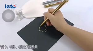 Metallic Markers Pen Gold and Silver Waterproof Permanent Paint Marker Pen 1.5mm Student Supplies Craftwork Pen Art painting