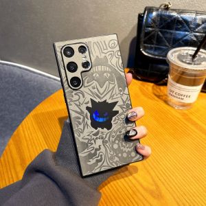 Premium Leather Shockproof Anti-Fall Protection Case for Samsung Galaxy S25 Ultra S24 Ultra S23 Ultra Creative Cartoon Style