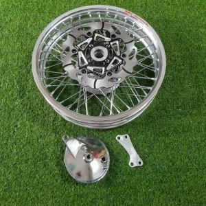 Bánh căm YA SIRIUS Đùm mạ CROM kèm đĩa trước 260mm X1R và lòng đĩa CNC 3D Đen HTH1173 MSP 2289