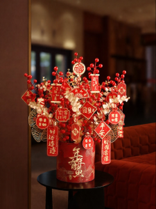 ZHONGGE | New Home Decoration Good Luck Fruits Artificial Holly Berry Flower Bouquet