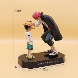 Bandai | Hot sold One Piece Anime Figure Four Emperors Shanks Straw Hat Luffy Action Figure Sabo Ace Sanji Roronoa Zoro Figurine