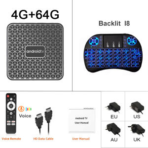 Android 16 Smart TV Box 8GB 128GB 4K 8K HDR Dual WiFi 6 BT5.4 T8S Support Voice Control Netflix YouTube Media Player Set Top Box